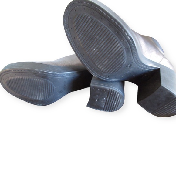 Perla Formentini Nucleo Leather Boots In Gunmetal - Picture 11 of 11